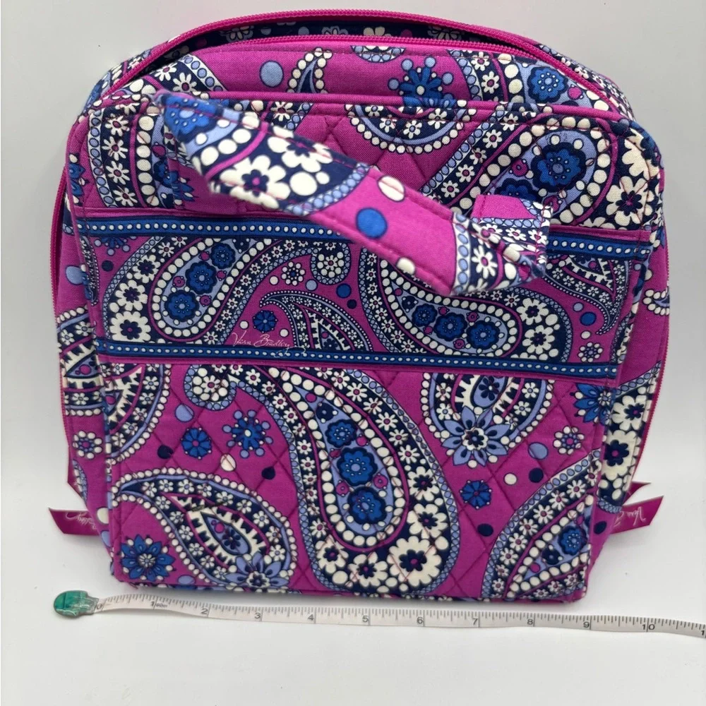 Vera Bradley Floral Paisley Cosmetic Bag in Pink and Blue